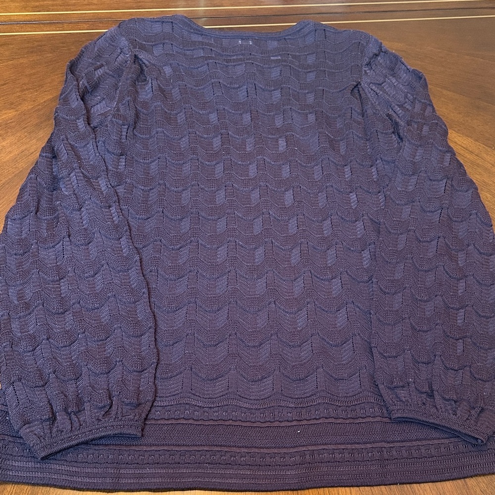 Missoni Brown Signature Knit Sweater – Italian Luxury Zigzag Pattern, Size - Picture 10 of 13